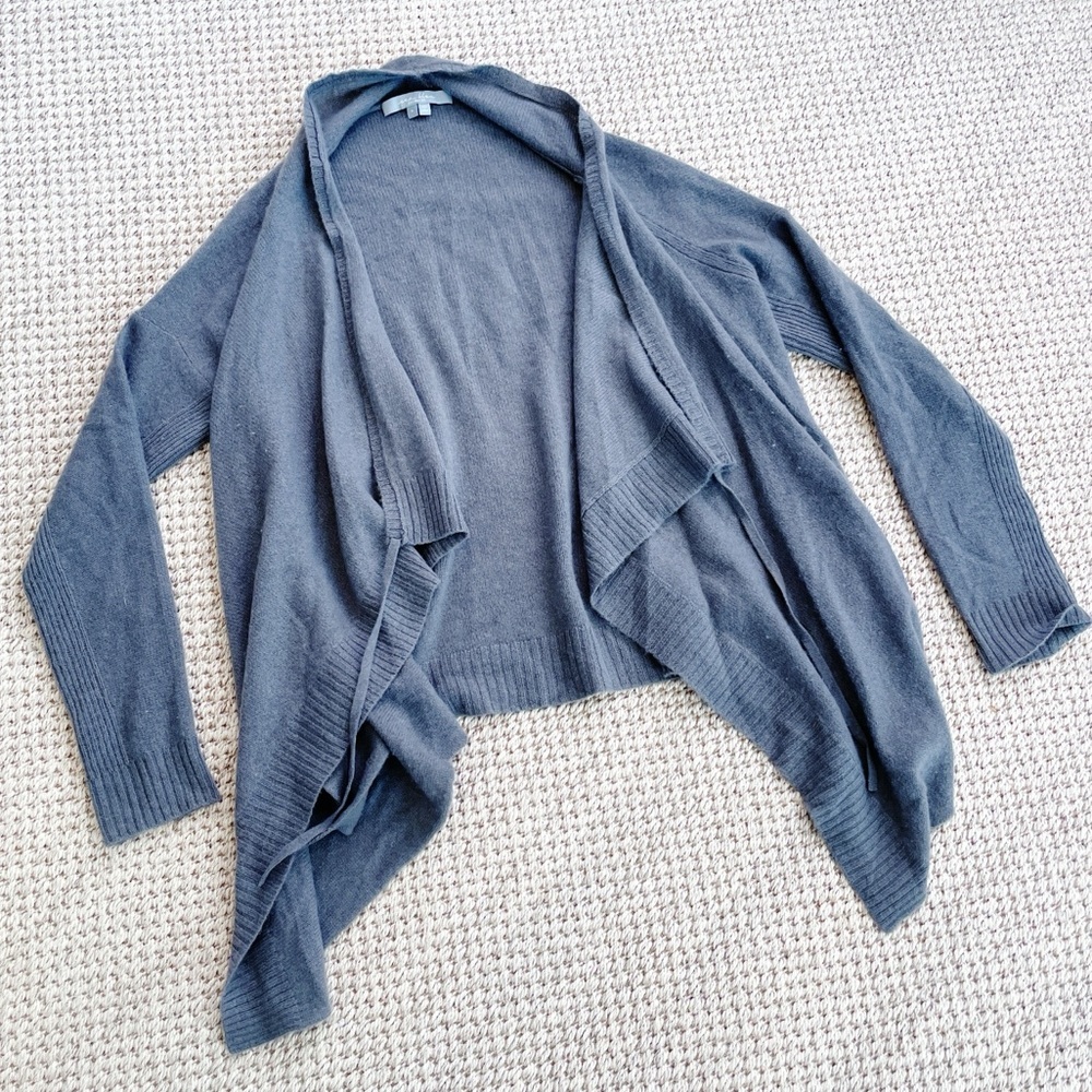 Sea Bleu Cashmere Open Front Drape Cardigan – Women’s Small